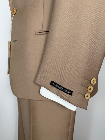 Completo Marzotto anni ‘70 in twill beige (NOS) - tg. 46/48