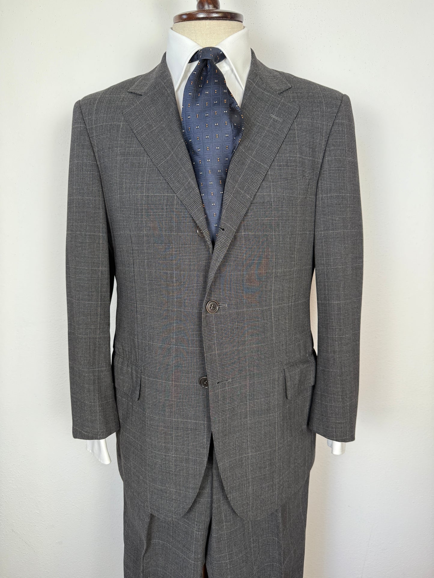 Completo Caruso in fresco lana sfoderato principe di Galles - tg. 50