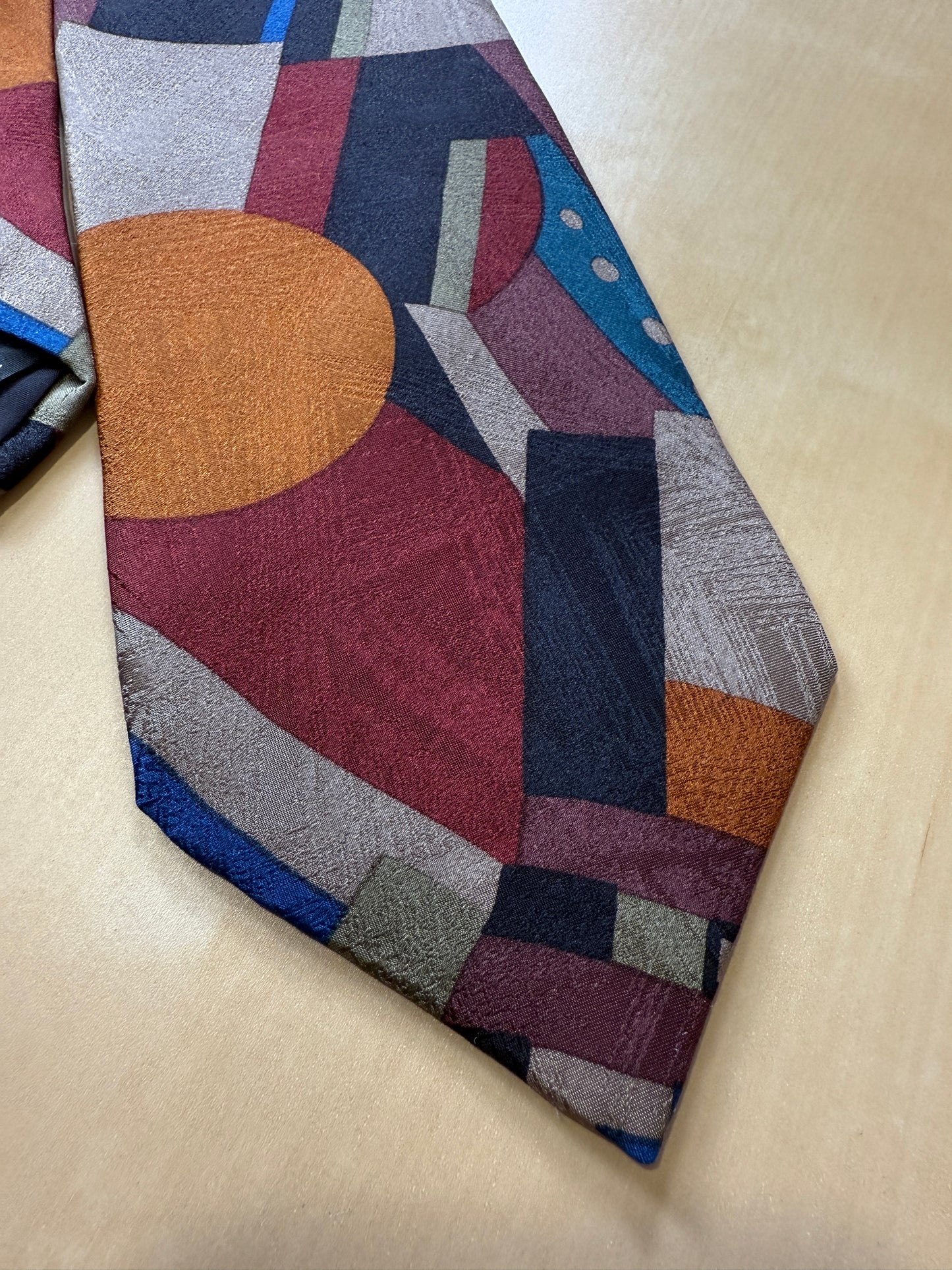 Cravatta Renoma stampa astratta jacquard