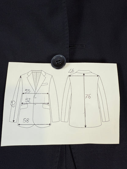 Giacca Lardini blu in hopsack - tg. 50