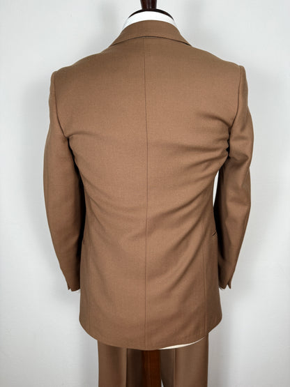 Completo 3 pezzi Marzotto anni ‘70/'80 color cammello (NOS) - tg. 42