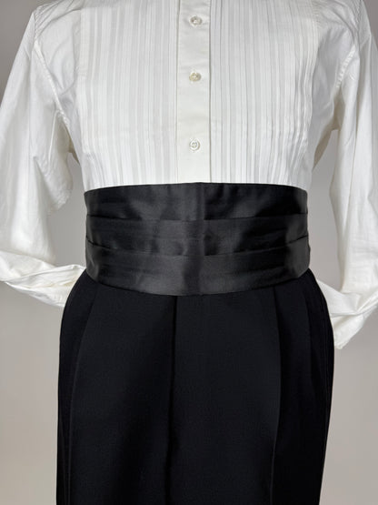 Fascia da smoking in raso di seta - 85-95 cm