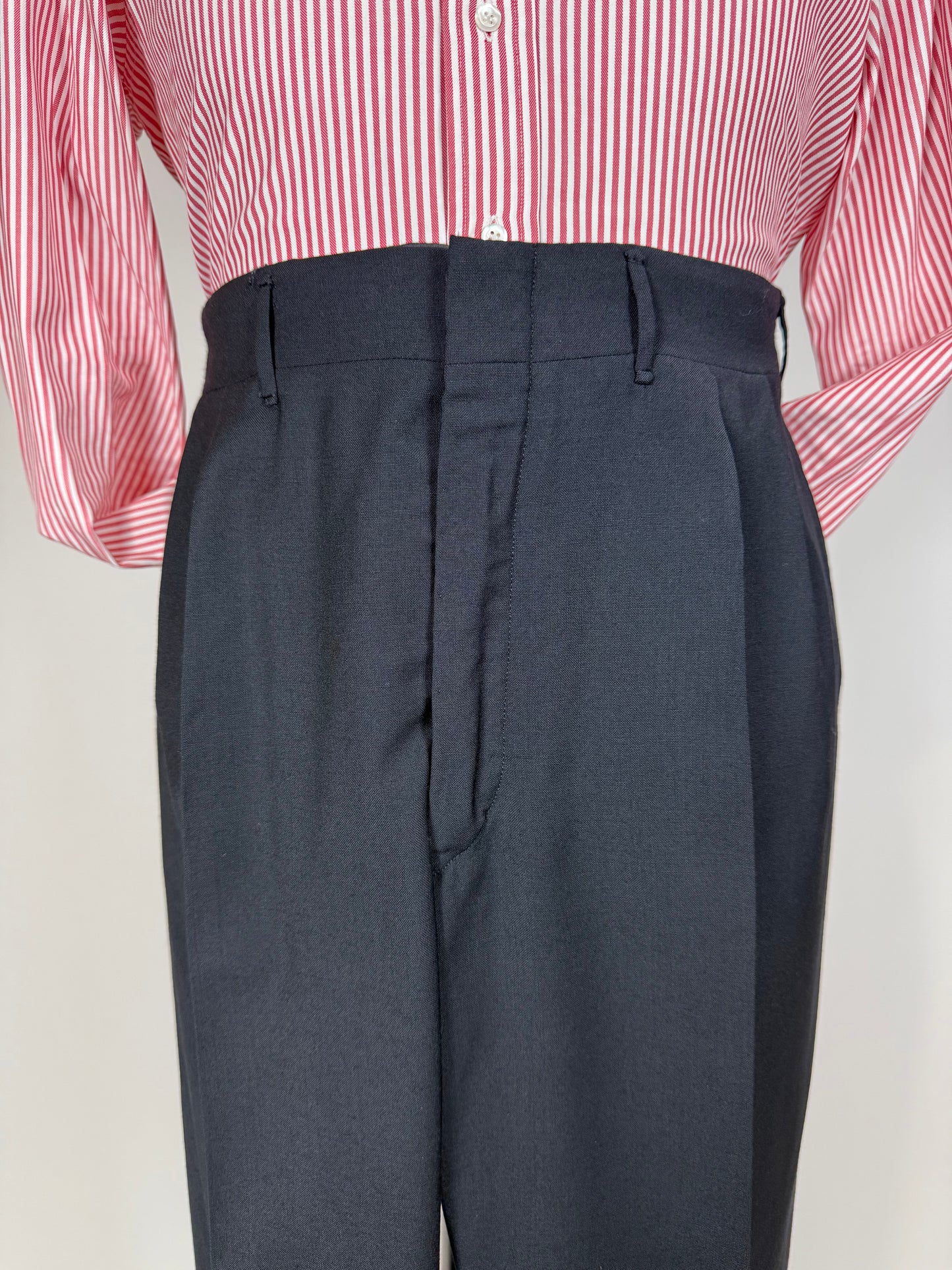 Pantaloni sartoriali fresco lana blu notte - tg. 56/58
