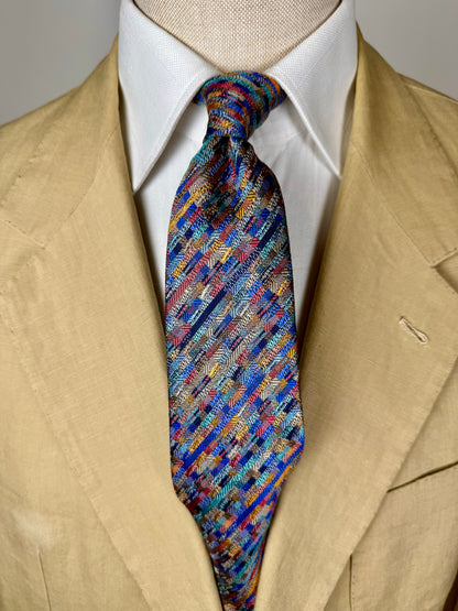Cravatta Missoni tasselli multicolore
