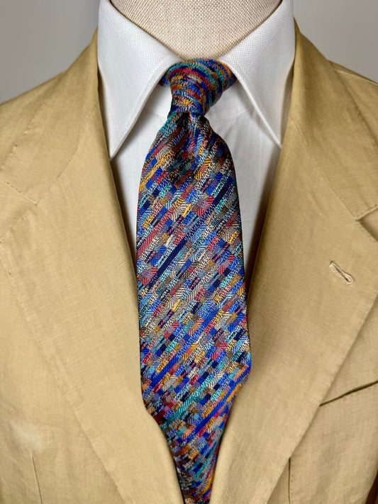 Cravatta Missoni tasselli multicolore