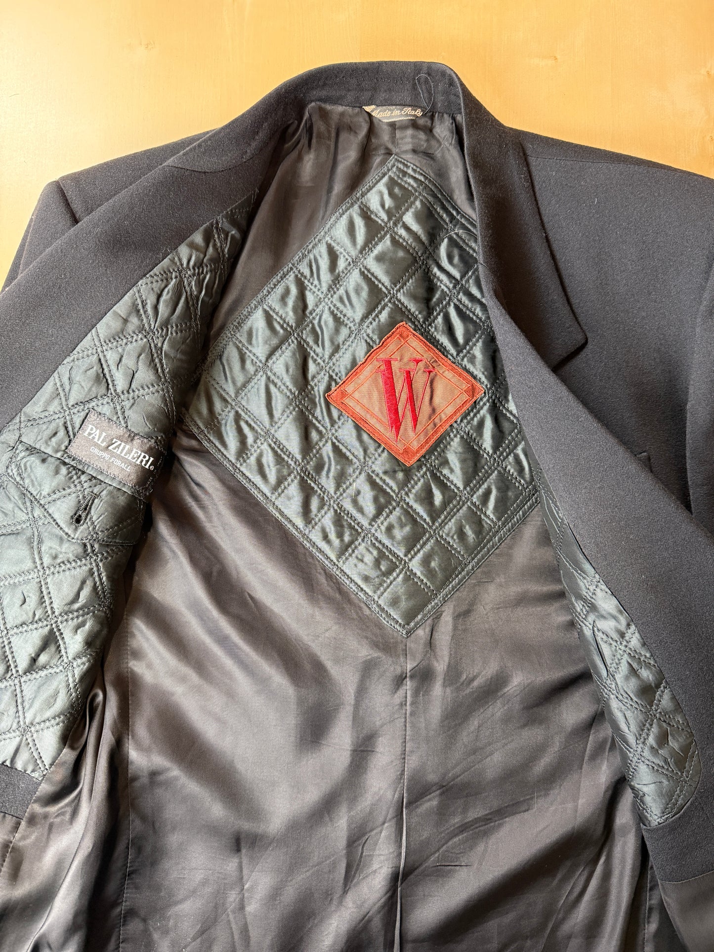 Giacca Pal Zileri doppiopetto anni ‘80 flanella blu - tg. 48