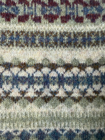 Gilet in pura lana anni ‘80 fantasia - L/XL