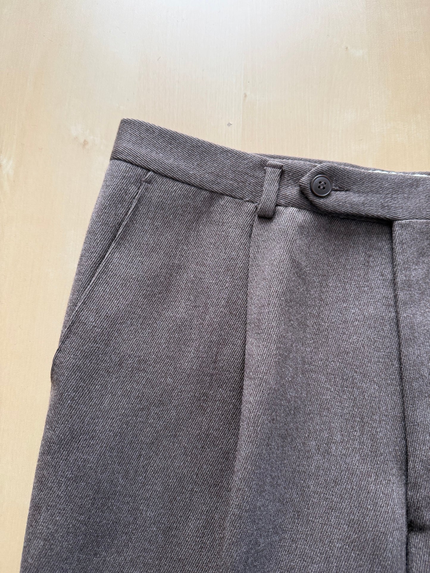 Pantaloni anni ‘80 covert marrone tabacco - tg. 48/50