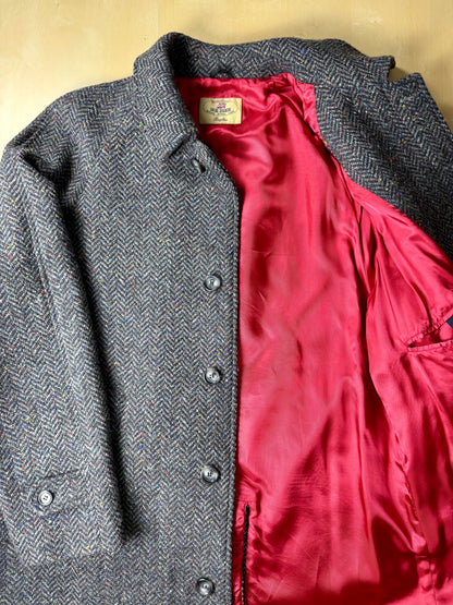 Cappotto raglan De Paz in donegal tweed - tg. 56-60