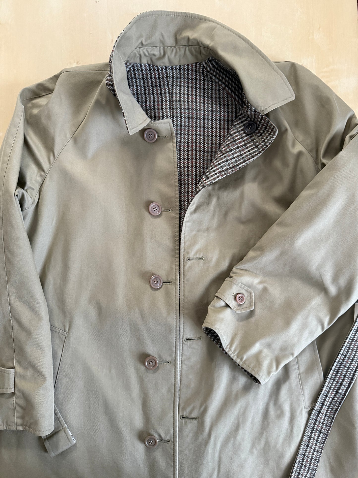 Soprabito reversibile cappotto + impermeabile anni ‘70/‘80 - tg. 46/50