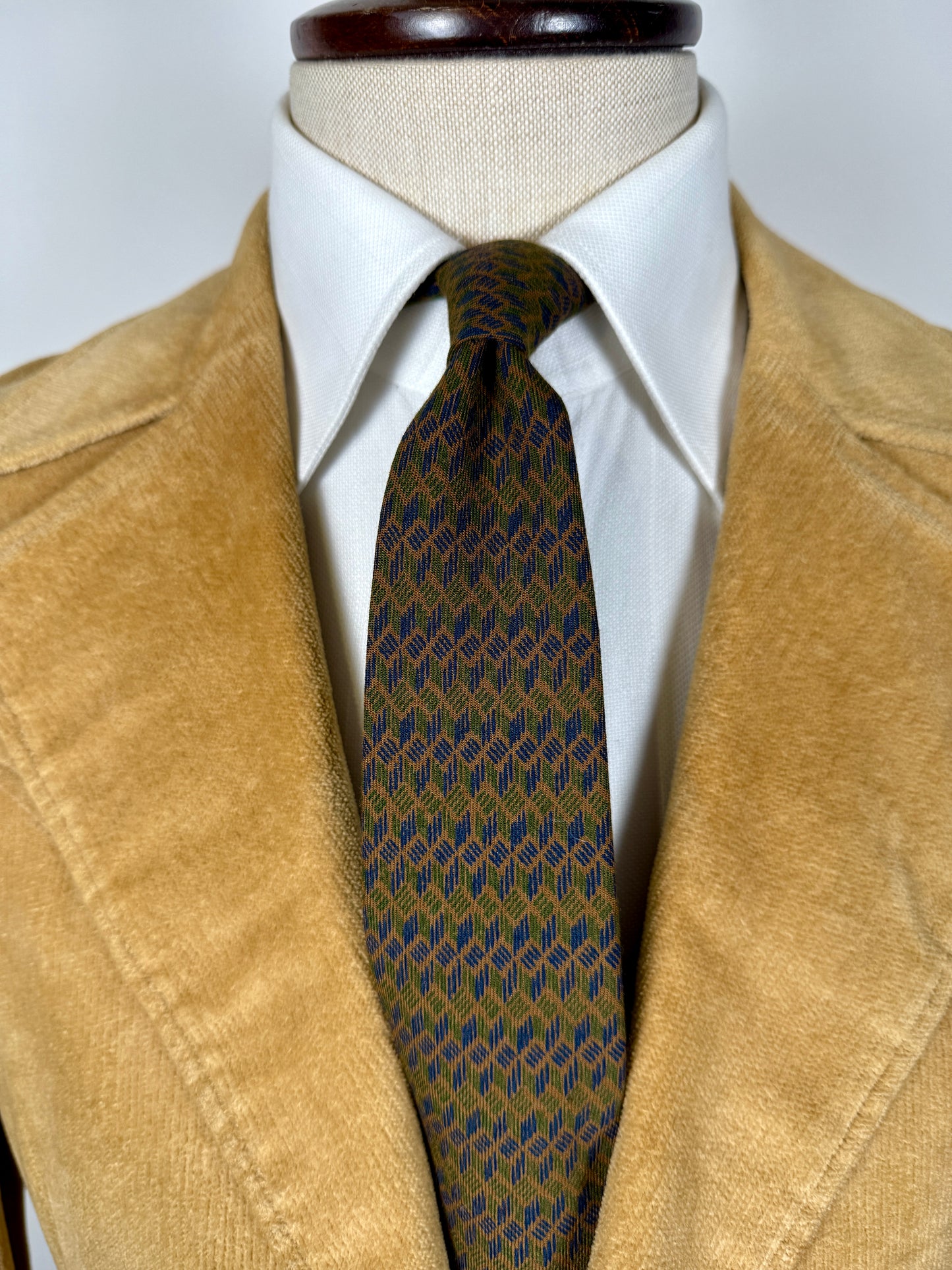 Cravatta vintage in lana sfoderata