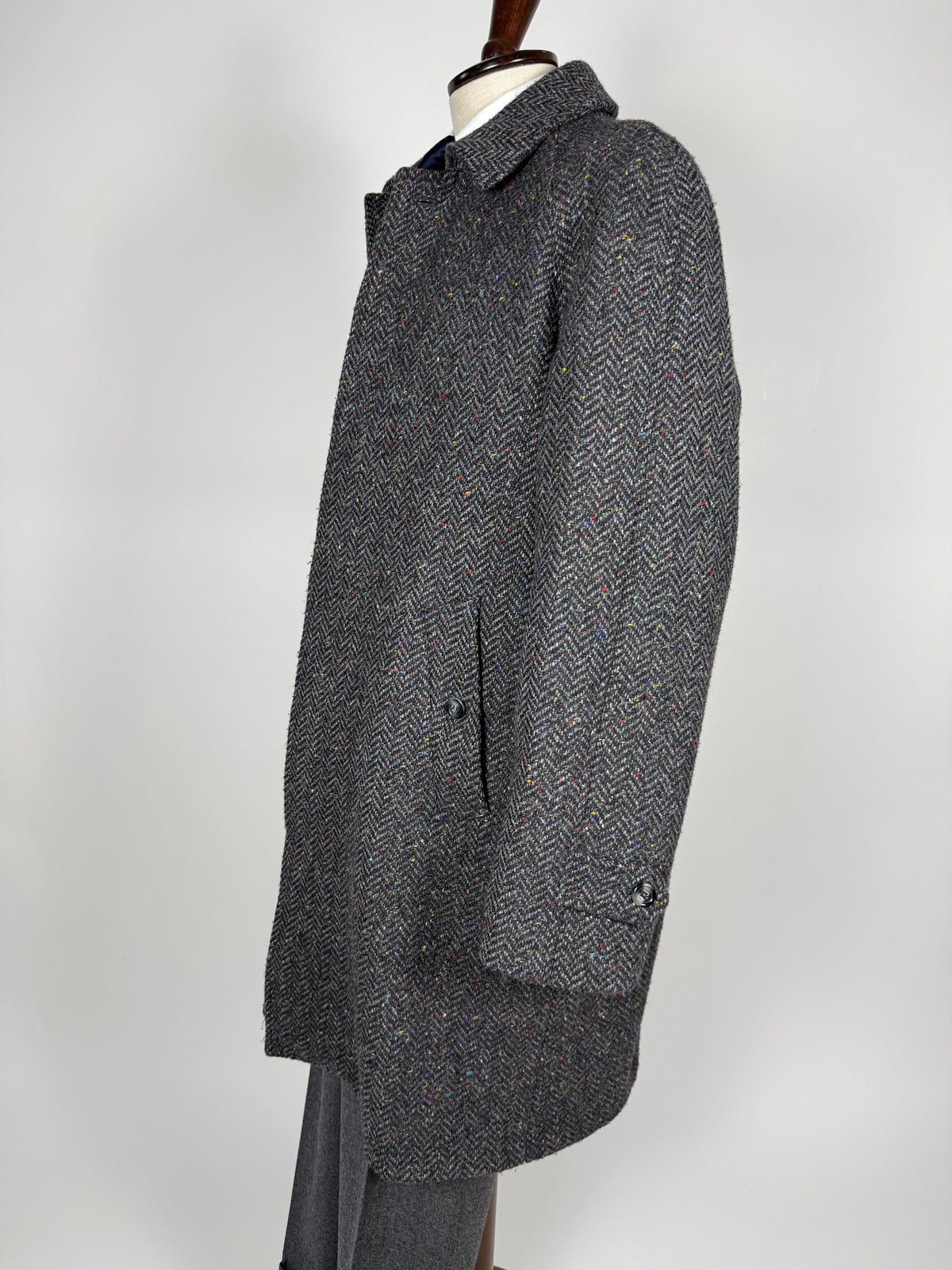 Cappotto raglan De Paz in donegal tweed - tg. 56-60
