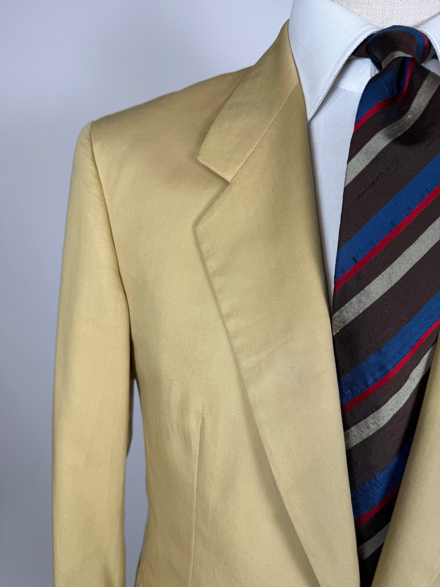 Giacca anni '80 estiva in cotone beige - tg. 48