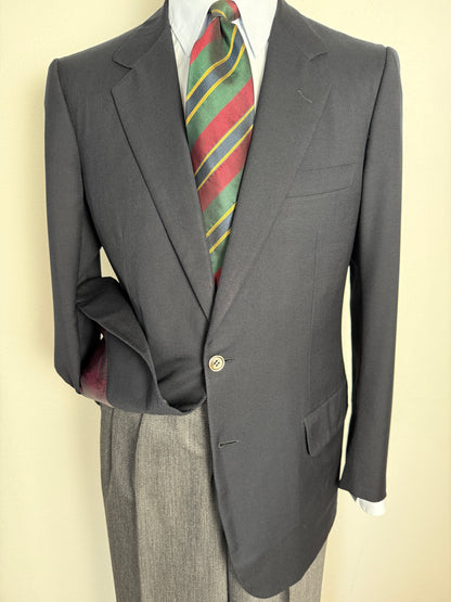 Giacca/blazer Brioni anni ‘80 in twill blu - tg. 48/50
