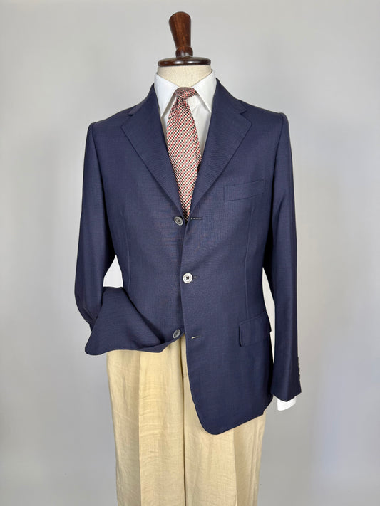 Giacca Aquascutum estiva hopsack blu- tg. 48