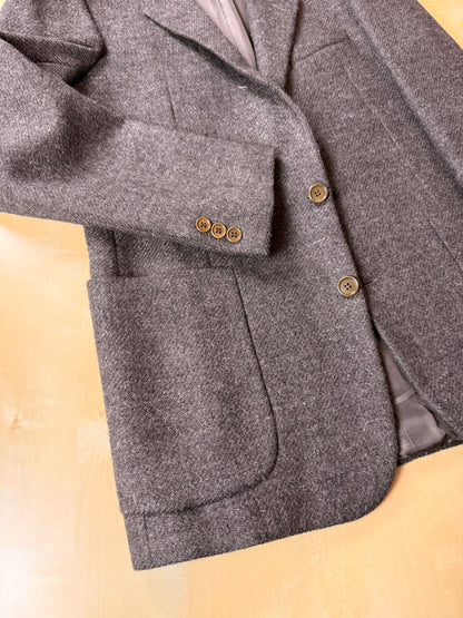 Giacca Corneliani anni '70/'80 tweed marrone tabacco - tg. 46/48