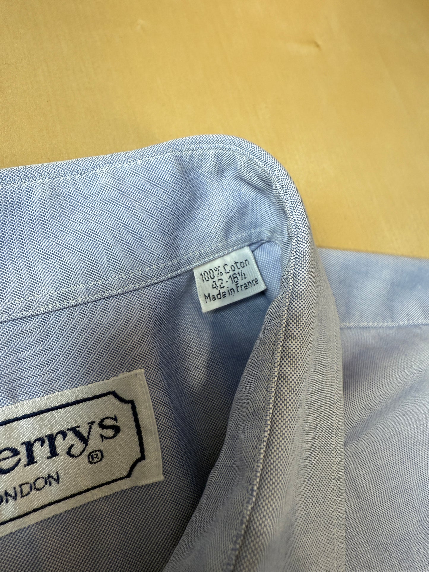 Camicia Burberrys anni ‘90 azzurra in Oxford leggero - tg. L collo 41