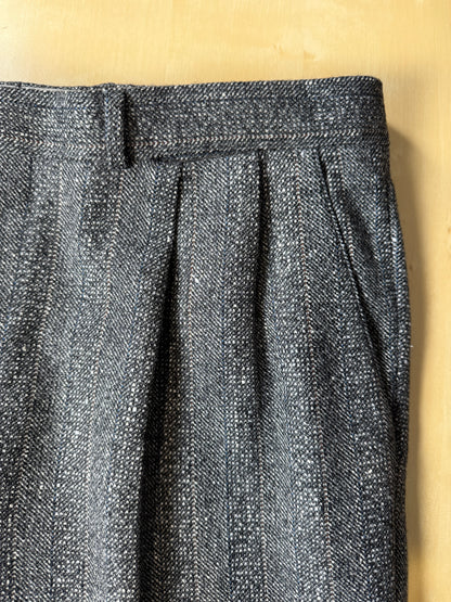 Completo anni ‘70/‘80 tweed lana e seta - tg. 52/54