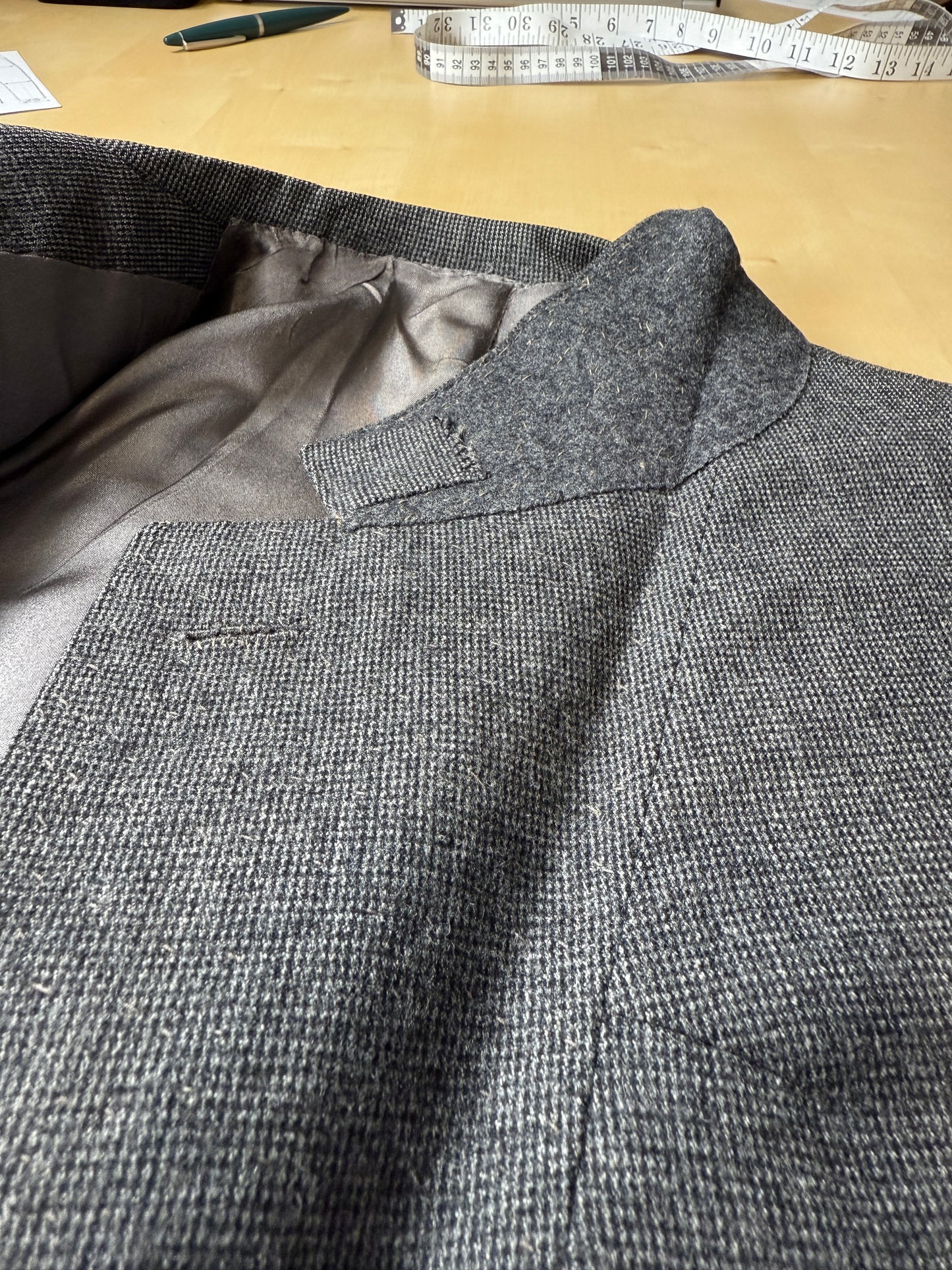 Completo sartoriale flanella grigia anni ‘60/‘70 - tg. 50