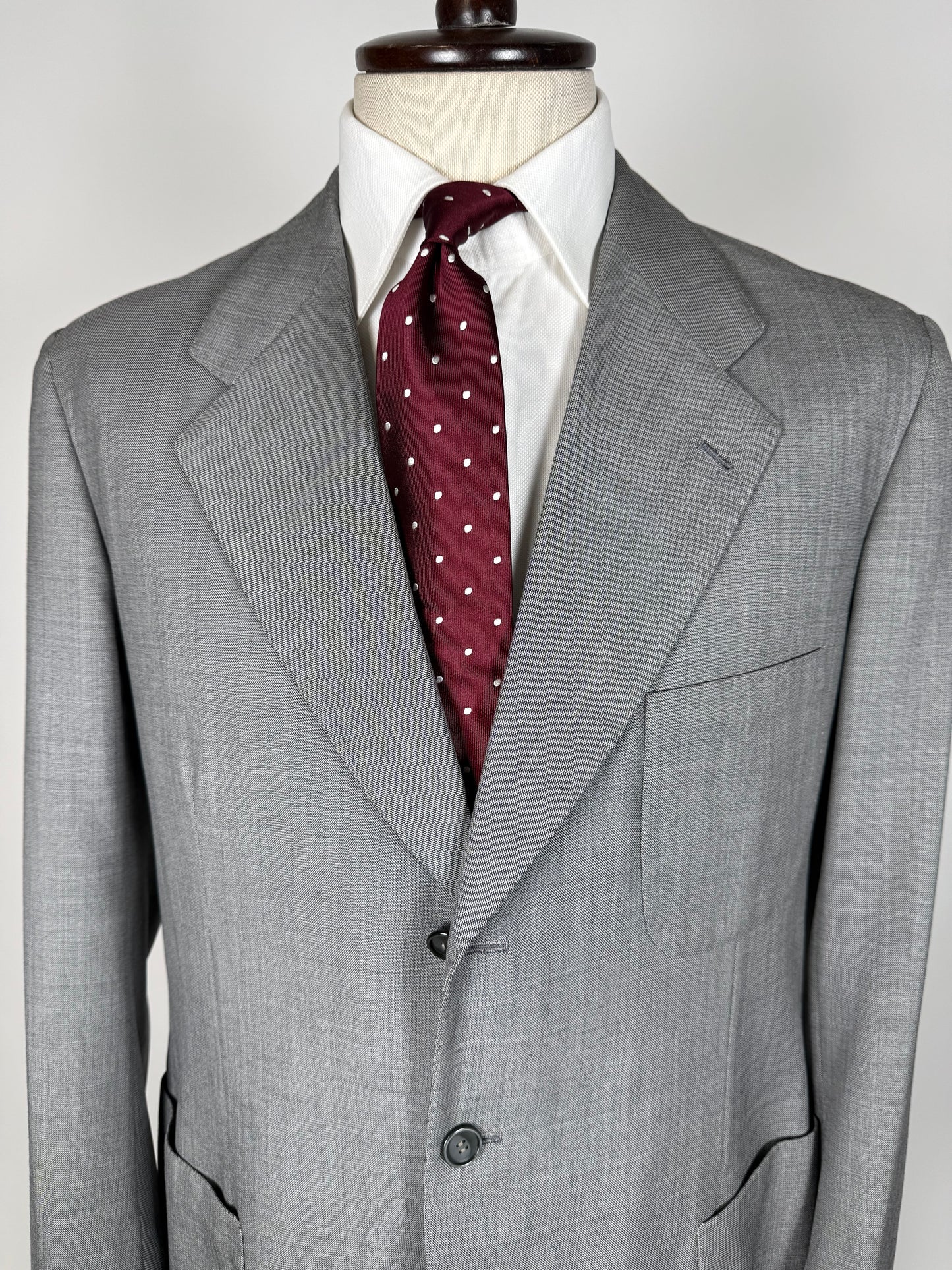 Giacca sartoriale anni '70 in grisaglia pettinata - tg. 50