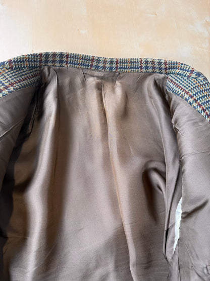 Giacca Burberrys anni ‘90 principe di Galles verde lana e cashmere - tg. 50 corta