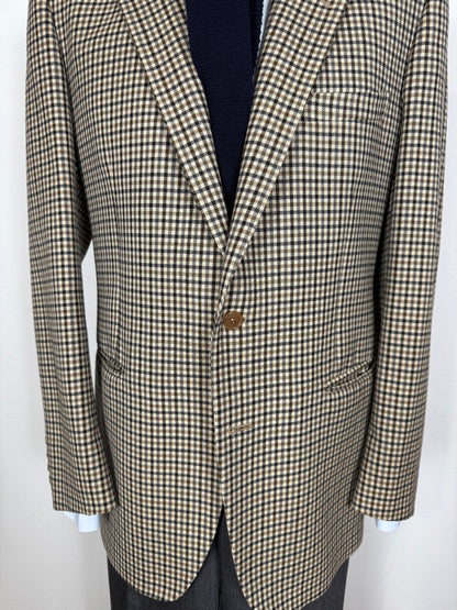 Giacca anni ‘70/‘80 a quadri - tg. 50/52