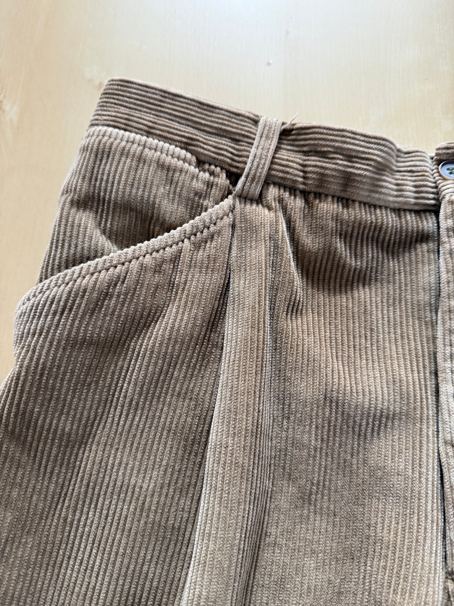 Pantaloni Burberrys velluto a coste beige - tg. 48/50