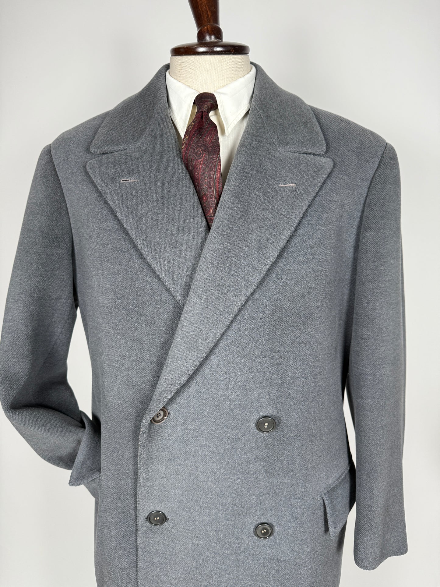 Cappotto anni ‘40 sartoriale doppiopetto - tg. 48-50