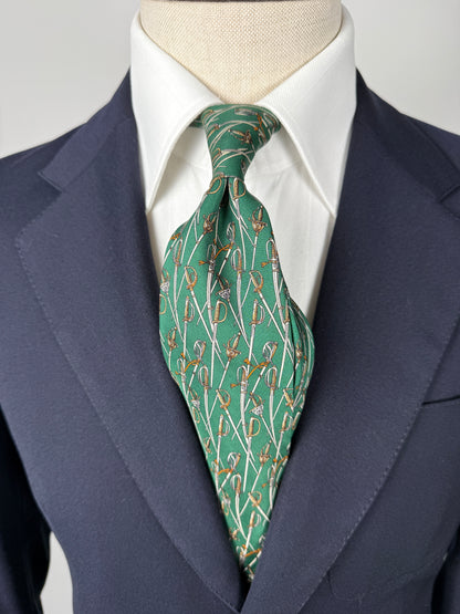 Cravatta Ferragamo per Arma dei Carabinieri con sciabole e spade