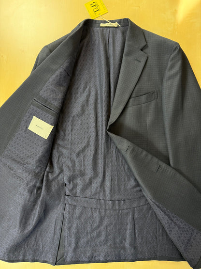 Giacca Boglioli flanella blu micro quadretti - tg. 46/48