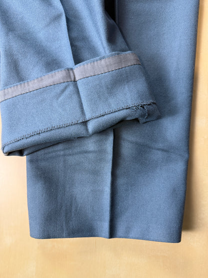 Pantaloni sartoriali anni ‘50/‘60 flanella color ottanio - tg. 52