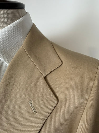 Completo anni ‘70 twill pettinato beige - tg. 46/48