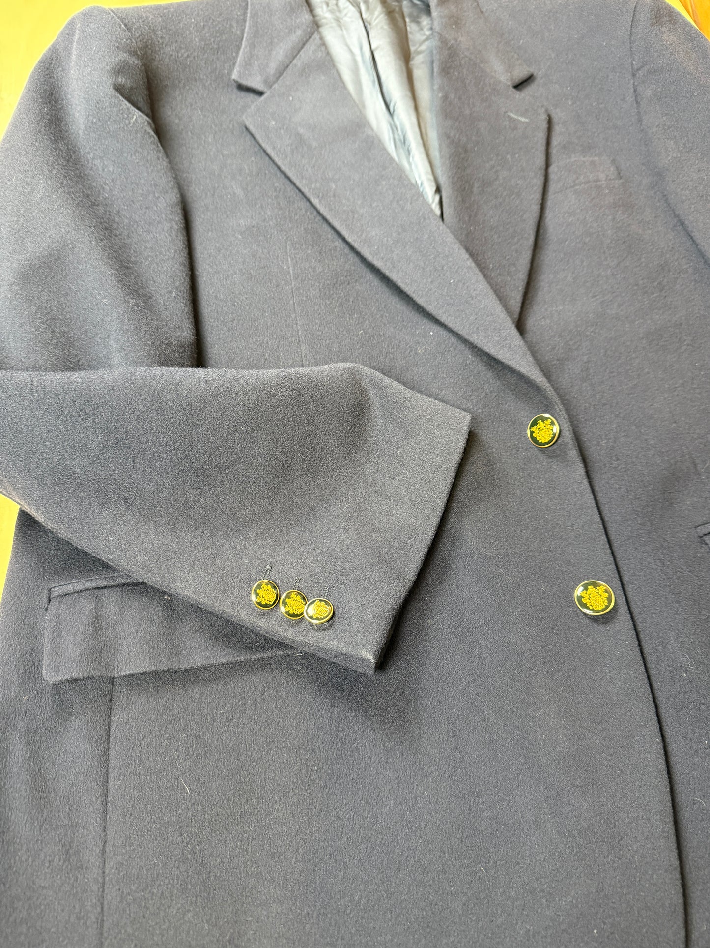 Blazer navy anni ‘80 in panno di lana - tg. 56