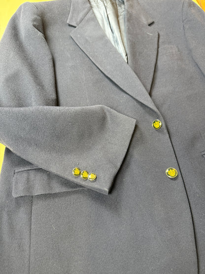 Blazer navy anni ‘80 in panno di lana - tg. 56