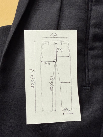 Pantaloni flanella blu notte - tg. 50