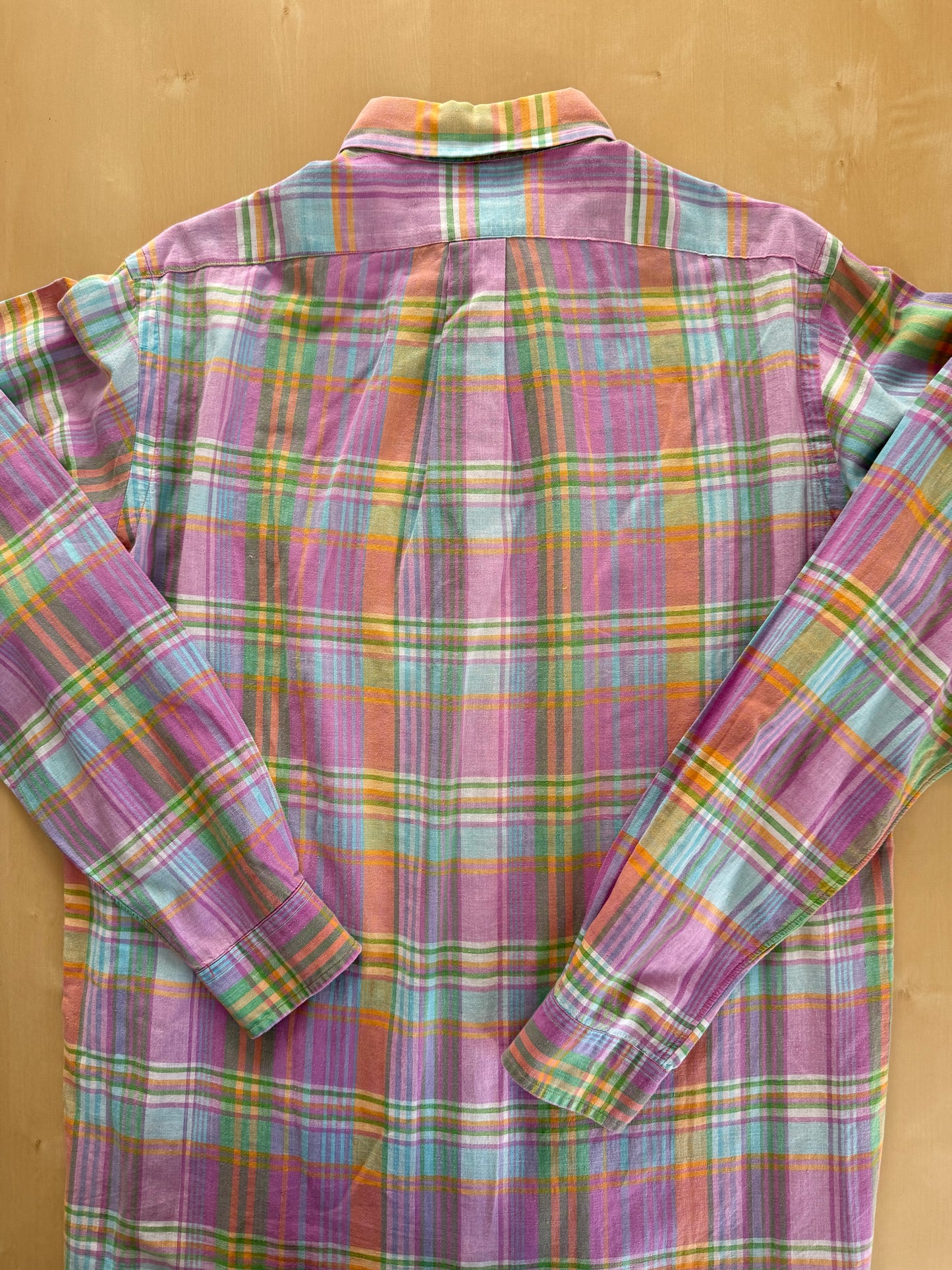 Camicia Ralph Lauren madras vintage - M collo 39/40