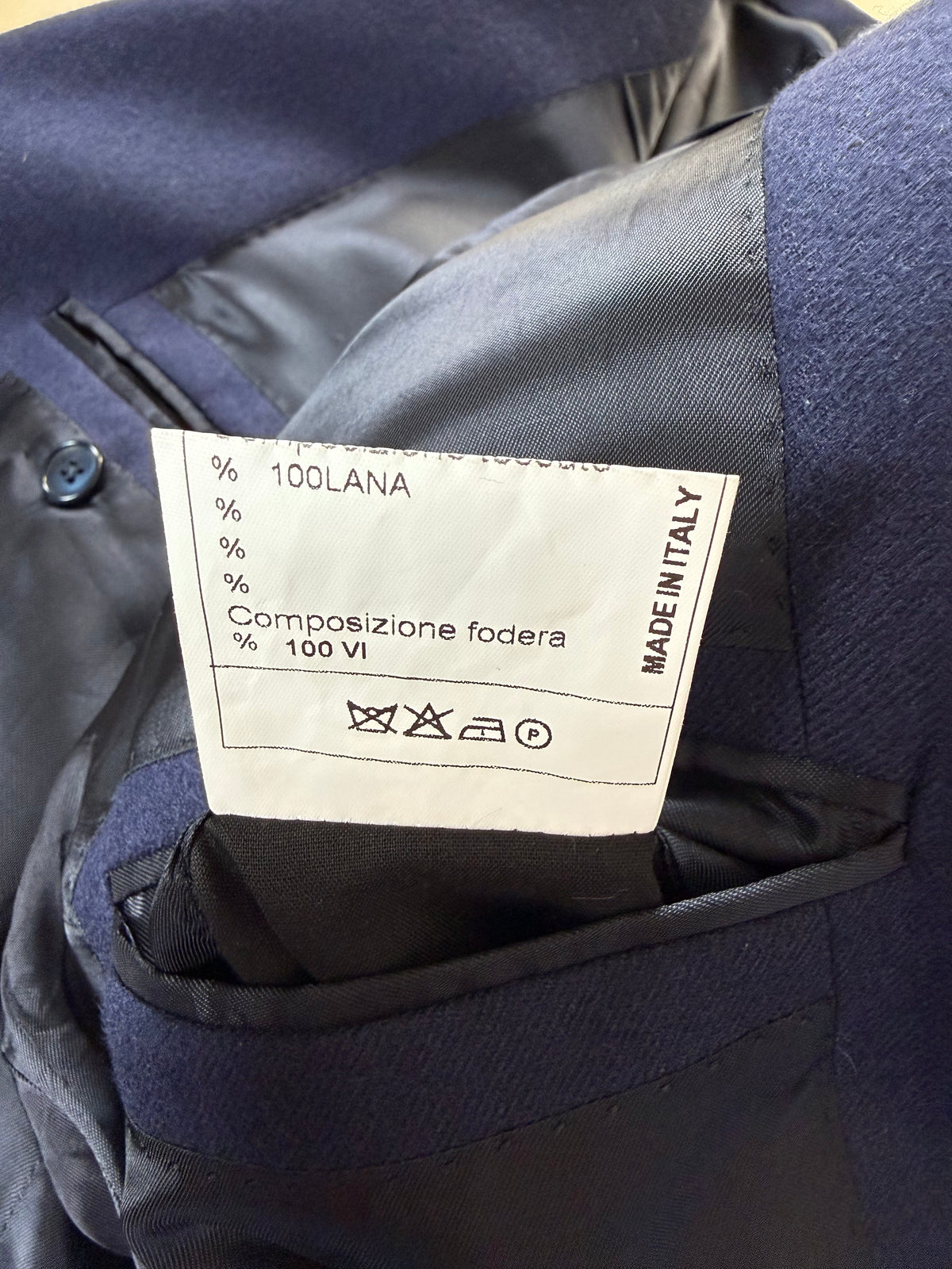 Giacca + panciotto De Paz flanella blu - tg. 54/56