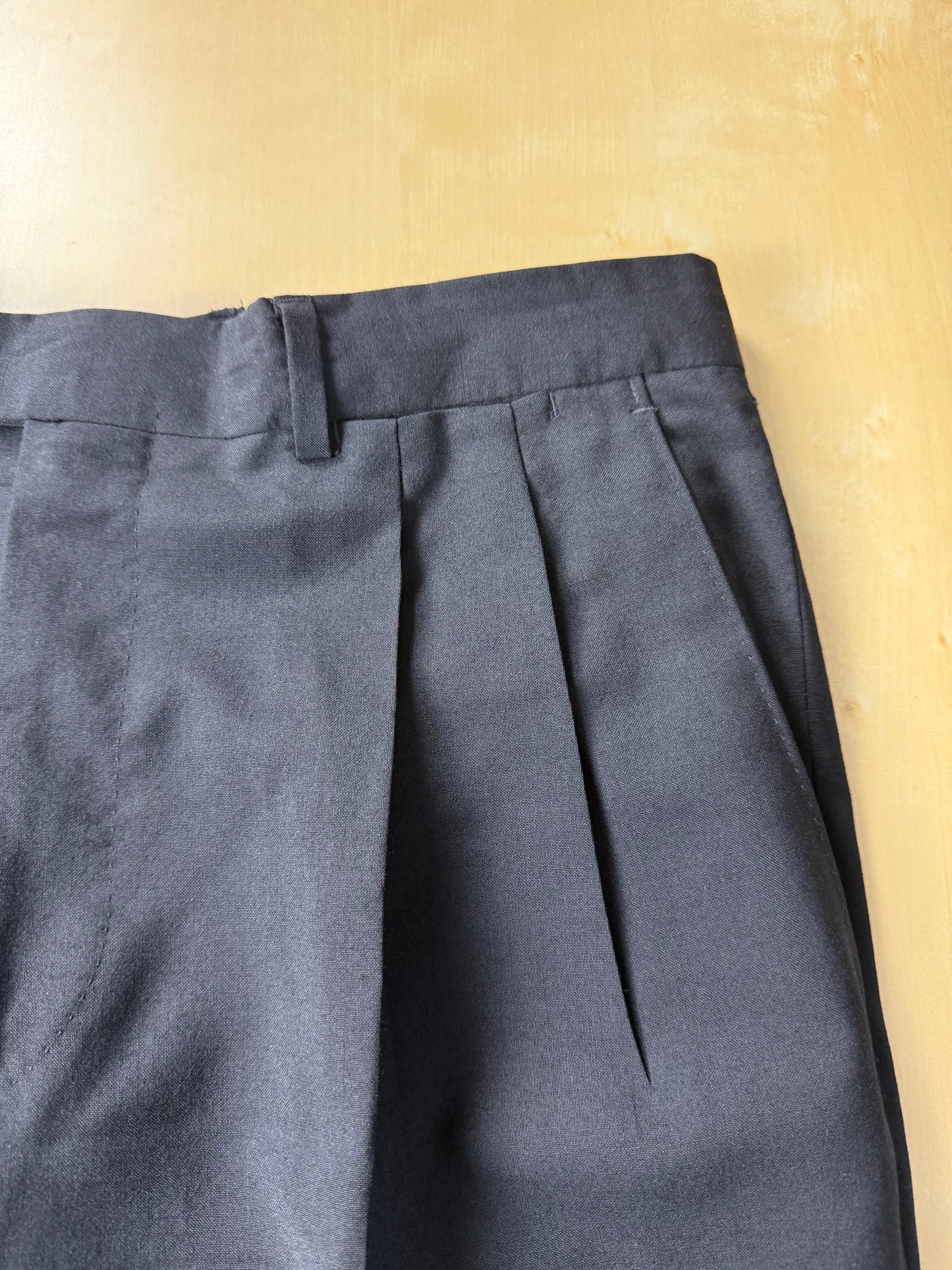 Pantaloni fresco lana blu notte - tg. 48/50