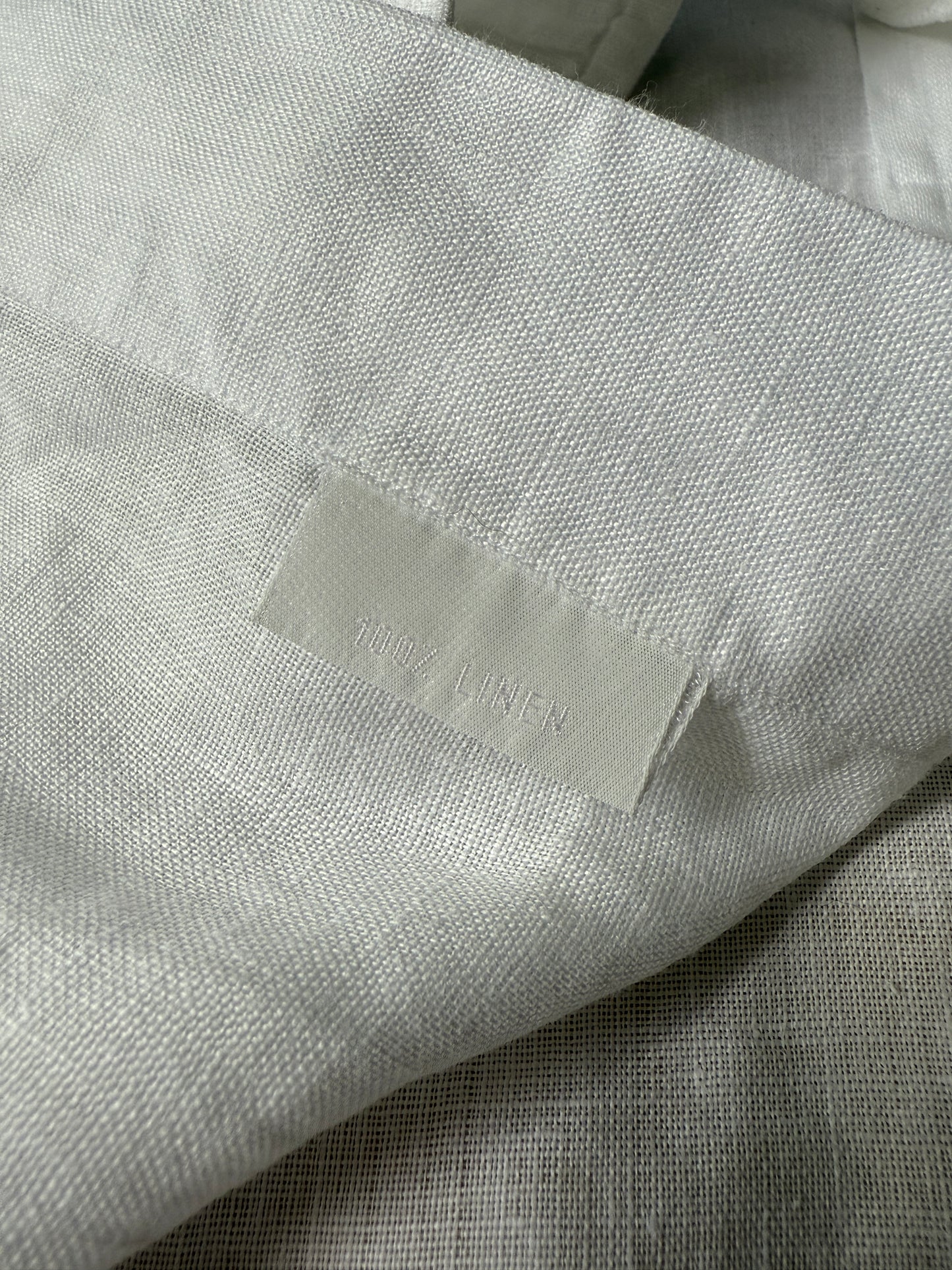 Camicia Brioni bianca in puro lino - L collo 41