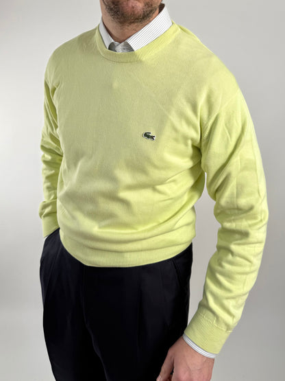 Pullover Lacoste giallo 100% cotone - M