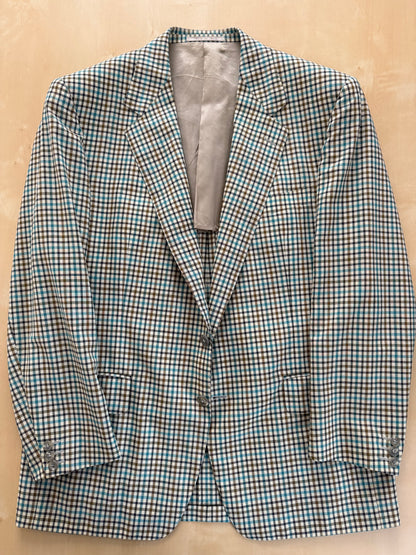 Giacca Ermenegildo Zegna quadretti fresco lana mezza fodera - tg. 52