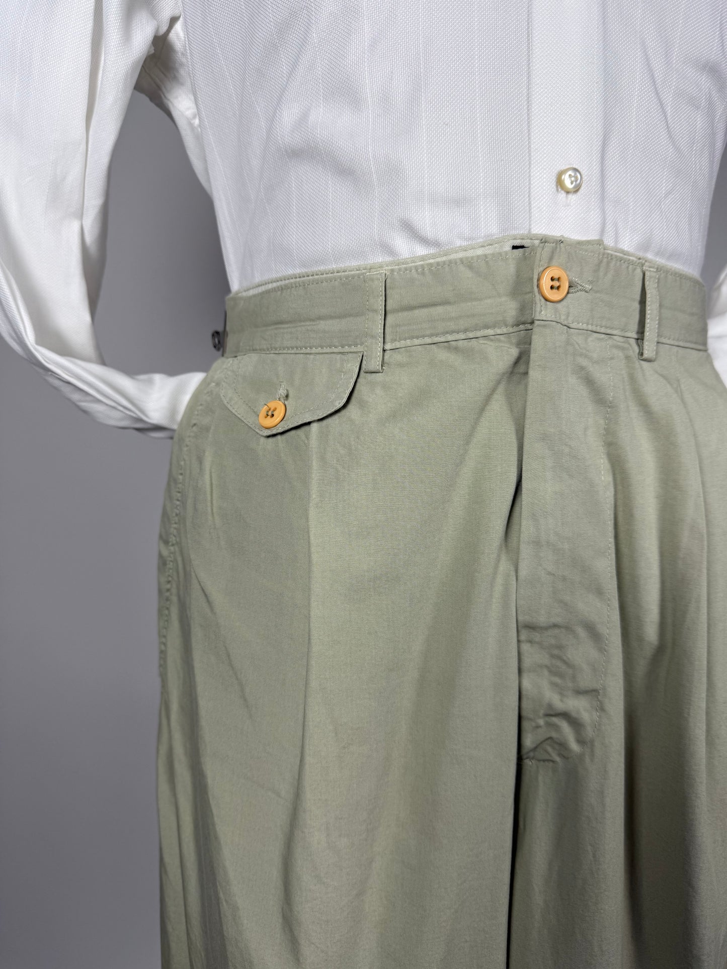 Pantaloni Valentino Jeans anni '80 tela di cotone - tg. 52