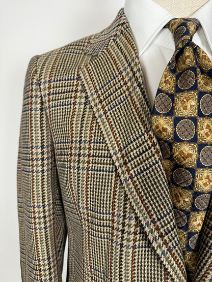 Giacca sartoriale in puro cashmere scozzese principe di Galles - tg. 46