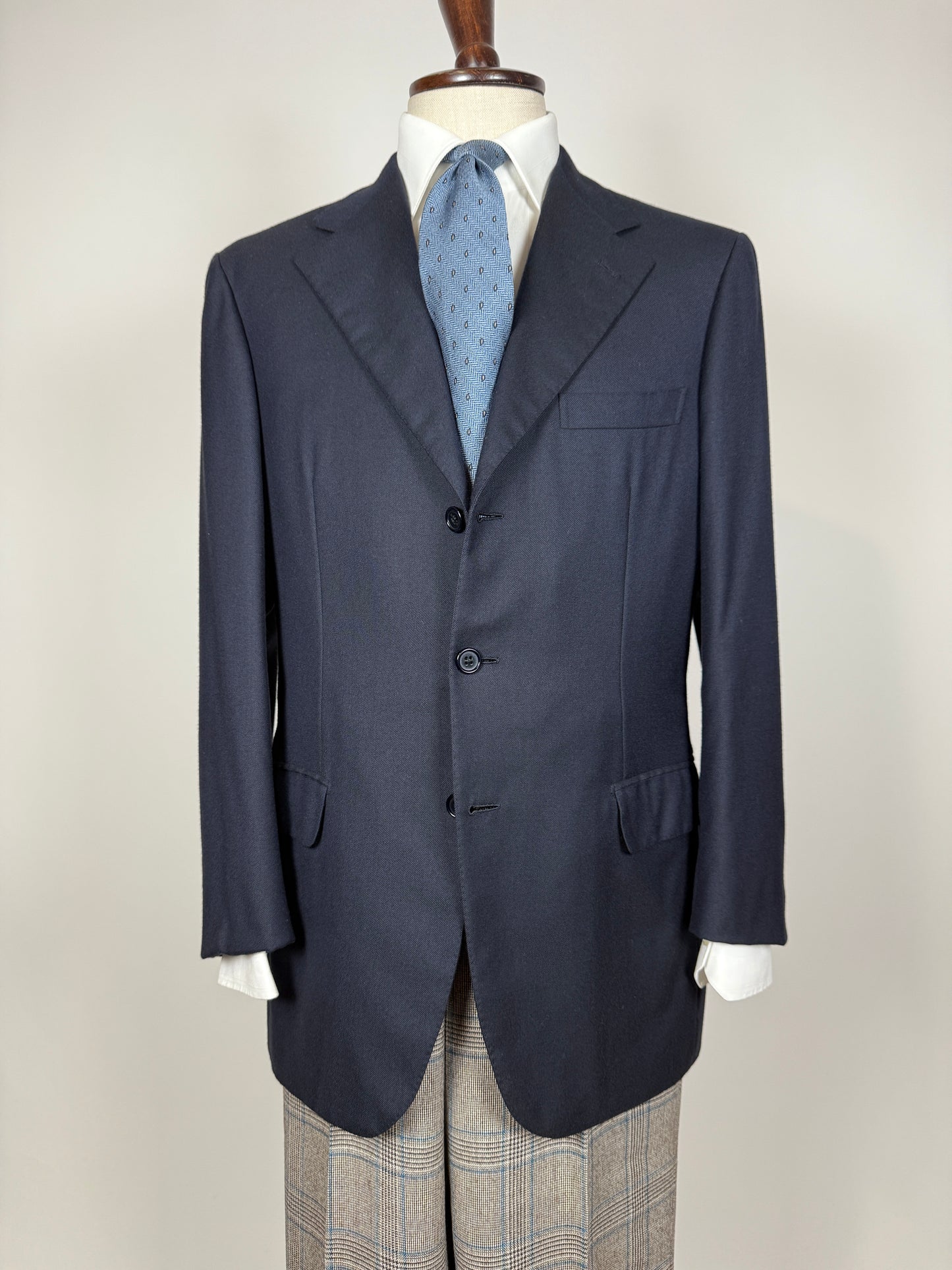 Giacca Brioni flanella lana e cashmere blu - tg. 50