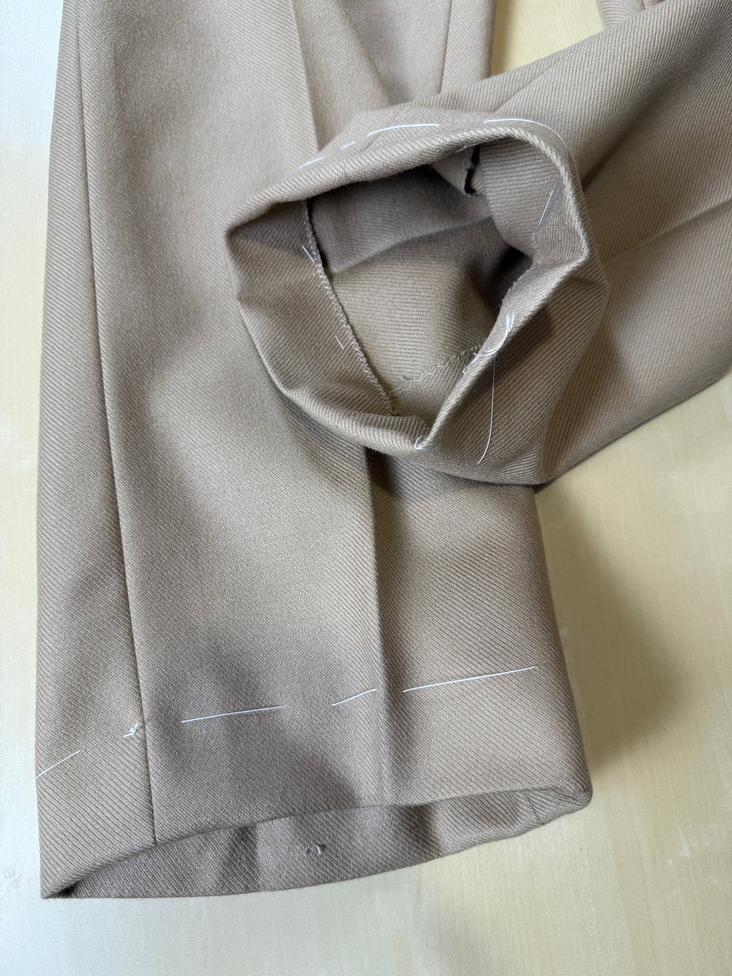 Pantalone sartoriale in cavalry twill anni ‘70 (nuovo) - tg. 56