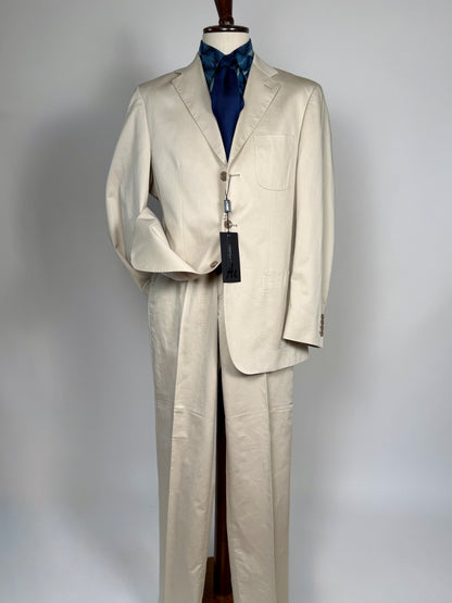 Completo estivo in cotone beige (nuovo) - tg. 52/54