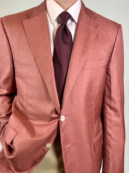 Giacca Corneliani cashmere e seta rosso corallo - tg. 54