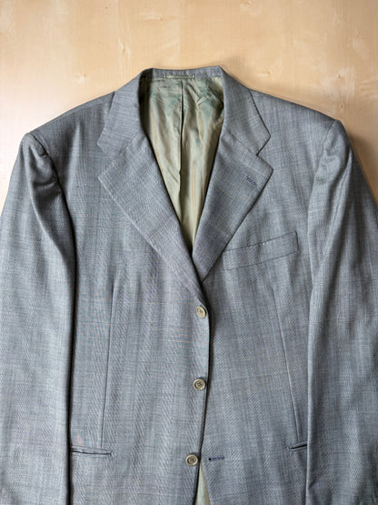 Giacca Kiton fresco lana 14 micron verde salvia - tg. 52/54