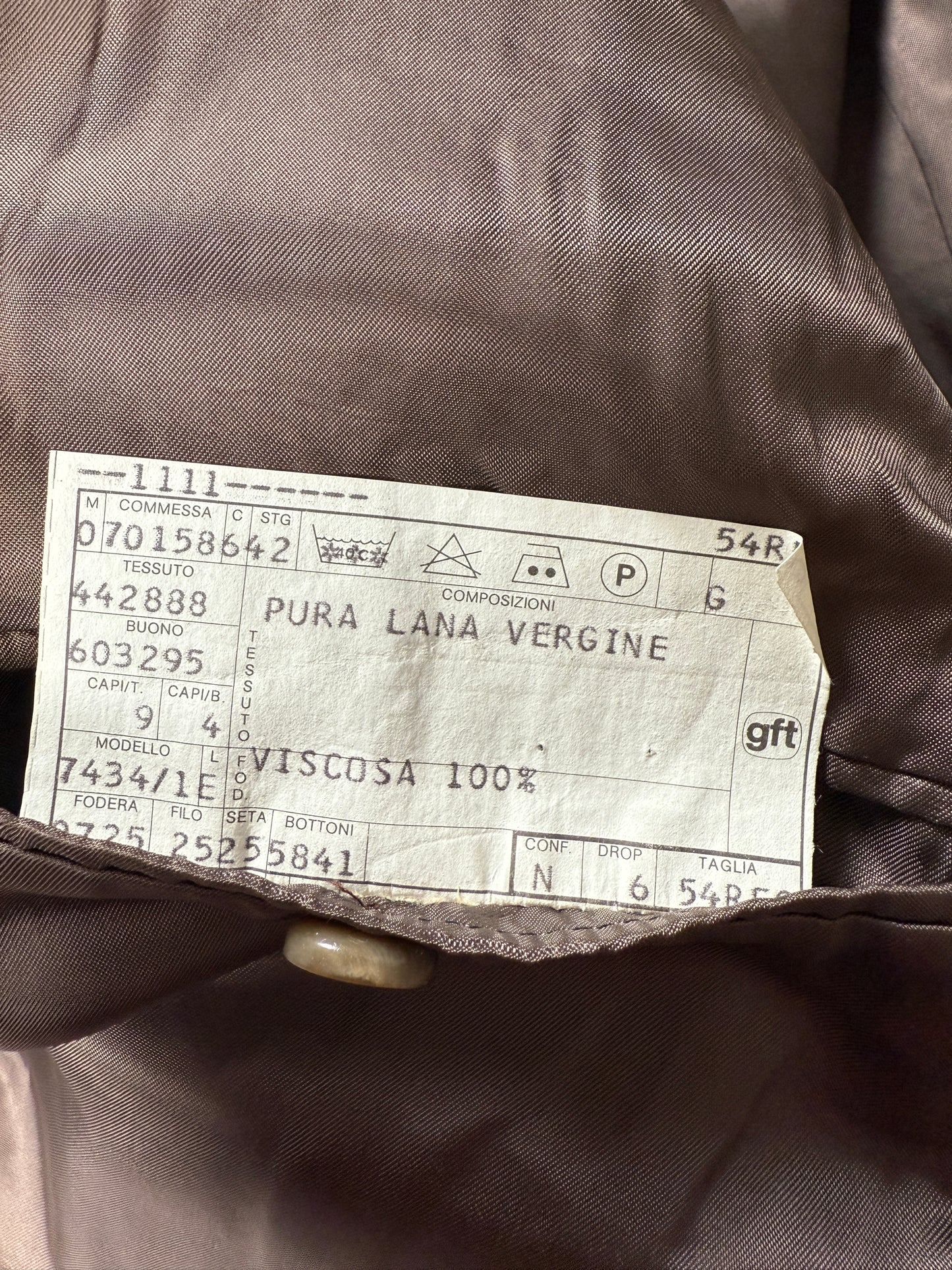 Giacca anni ‘70 spigato windowpane - tg. 52