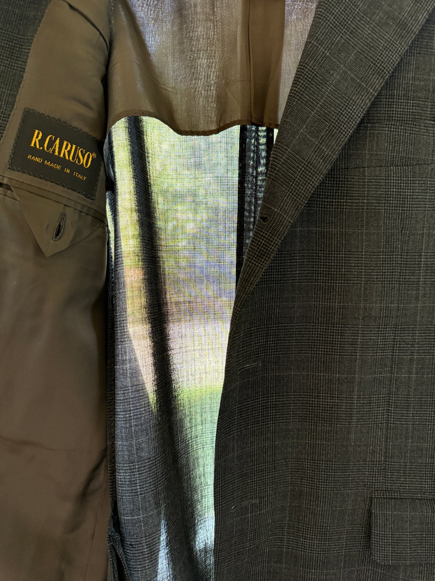 Completo Caruso in fresco lana sfoderato principe di Galles - tg. 50